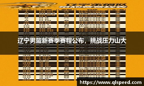 辽宁男篮新赛季赛程公布，挑战压力山大